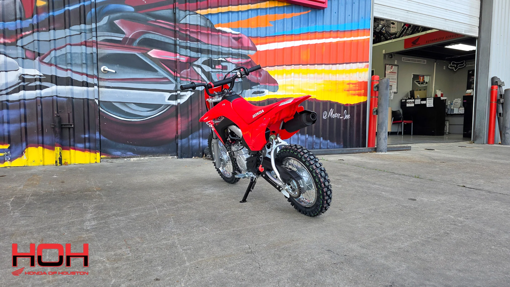 2026 HONDA CRF110F in RED - view 6