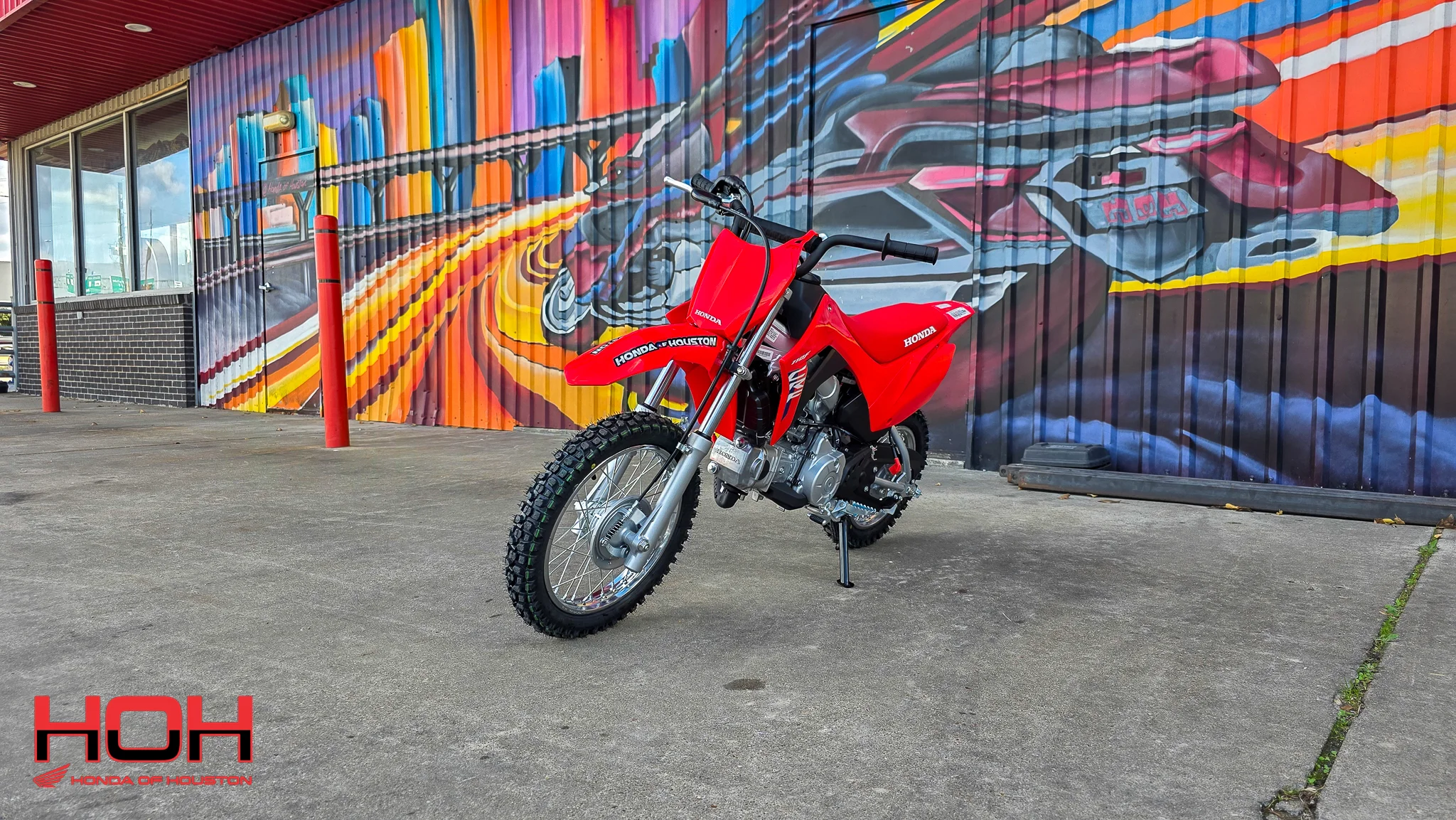 2026 HONDA CRF110F in RED - view 4