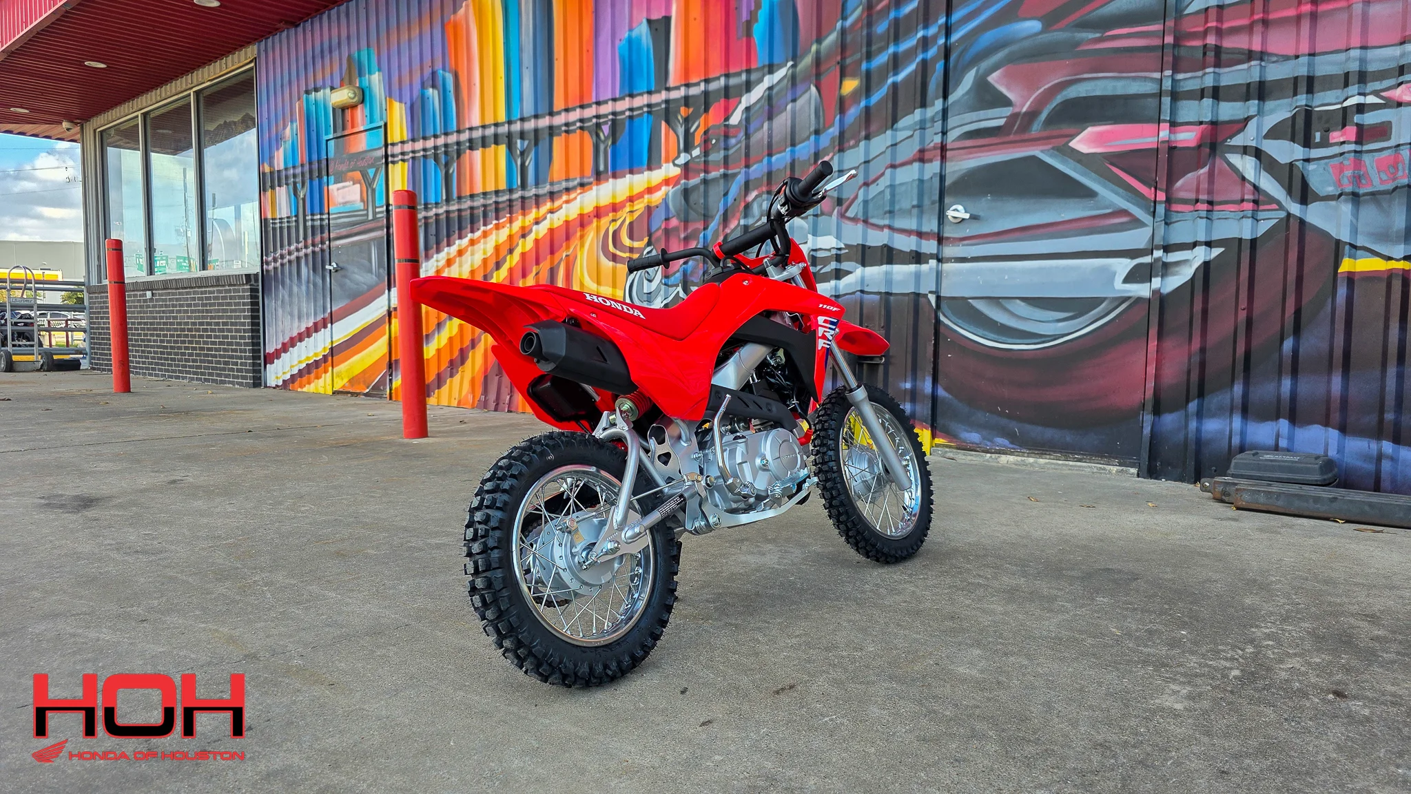 2026 HONDA CRF110F in RED - view 8