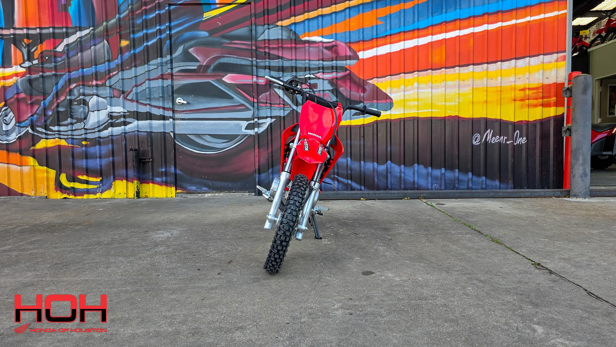 2026 HONDA CRF110F in RED - view 3