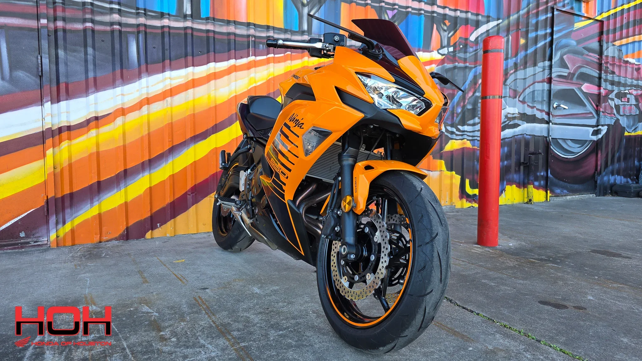 2025 KAWASAKI Ninja 650 ABS in Candy Steel Furnace Orange/Metallic Spark Black/Metallic Royal Purple - view 8