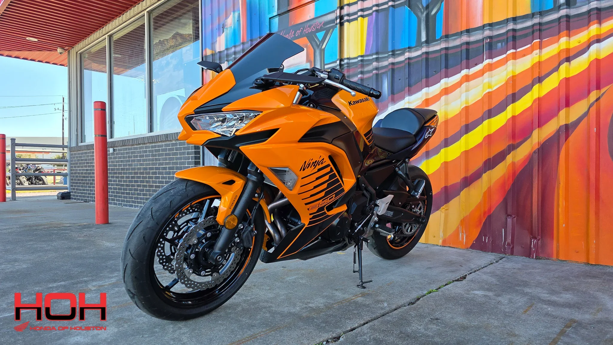 2025 KAWASAKI Ninja 650 ABS in Candy Steel Furnace Orange/Metallic Spark Black/Metallic Royal Purple - view 6