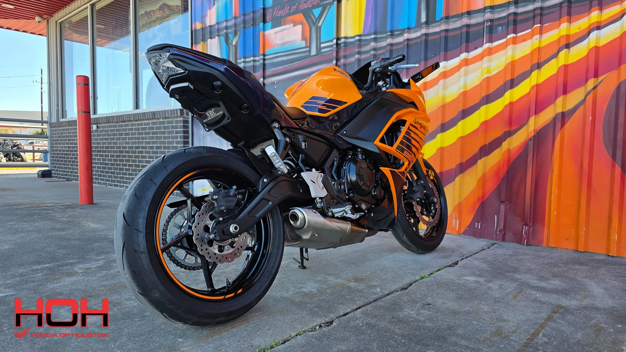 2025 KAWASAKI Ninja 650 ABS in Candy Steel Furnace Orange/Metallic Spark Black/Metallic Royal Purple - view 2